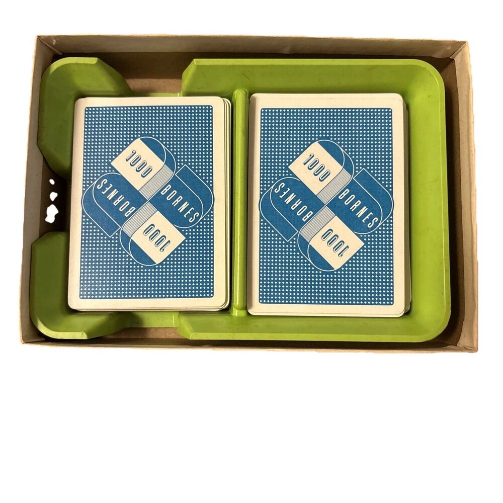 Vintage Mille Bornes 1971 Parker Brothers French Card Game 2 Cards Missing - Picture 3 of 8